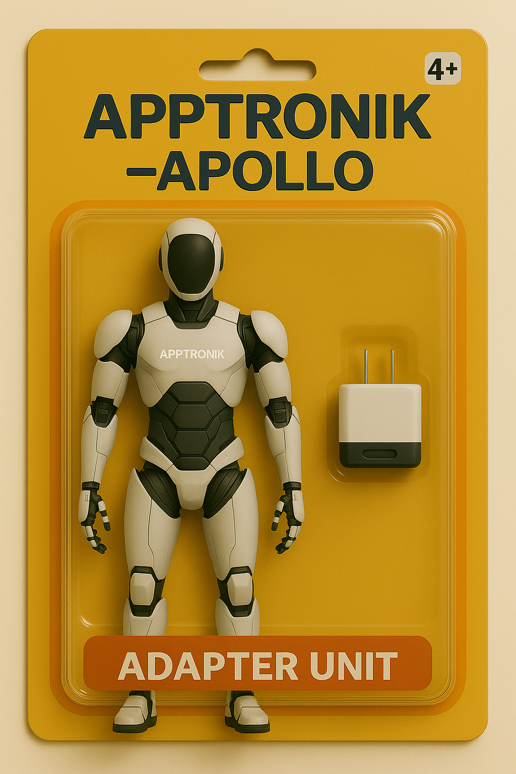 Toy packaging for Apptronik Apollo